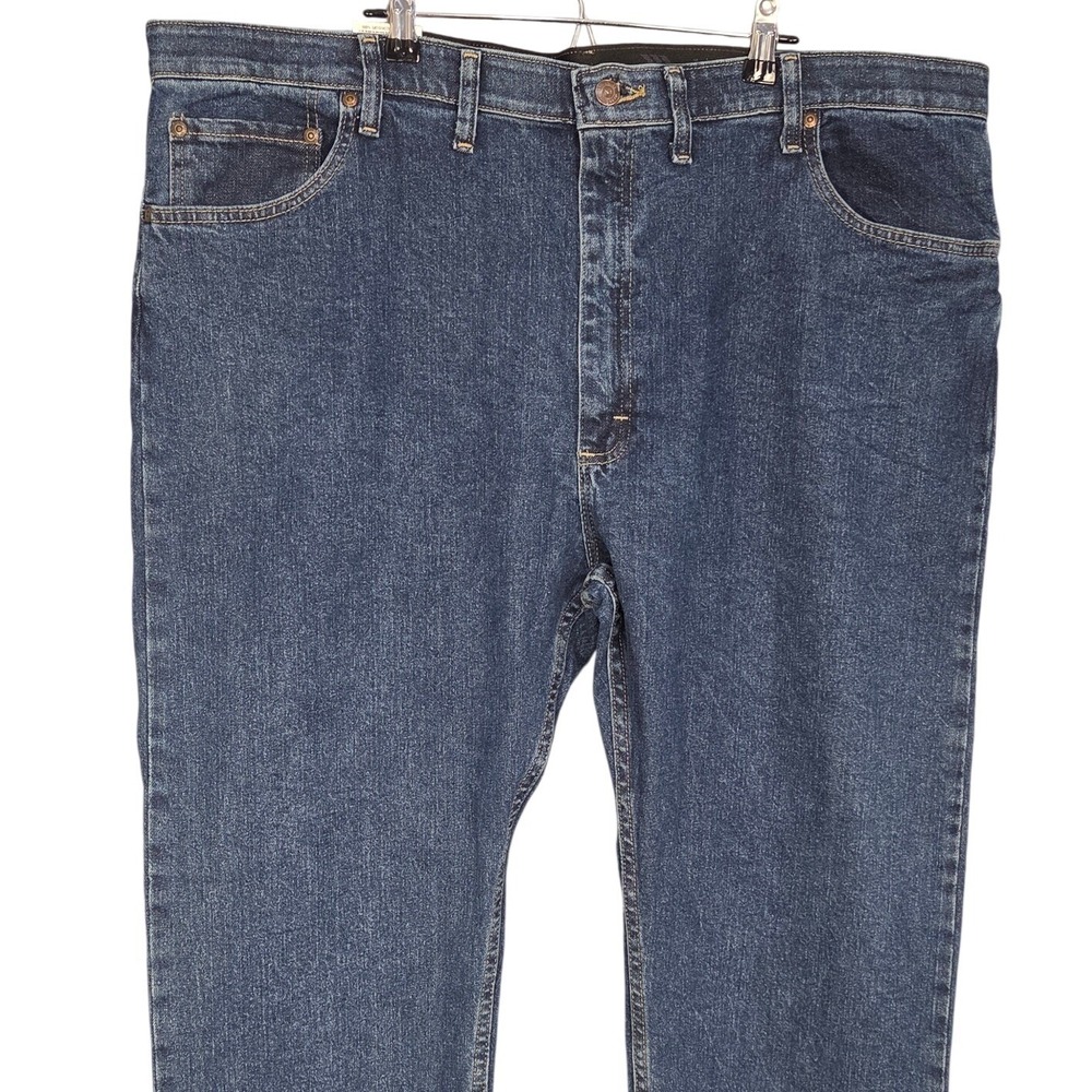 Wrangler Authentics Jeans Mens 46x30 Blue Relaxed Fit Straight Leg Denim NEW